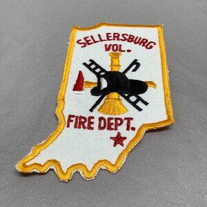 SELLERSBURG VOLUNTEER FIRE DEPARTMENT PATCH NEW OLD STOCK